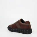 Mazerata Pigale 13 Faux Nubuck / Faux Suede Sneaker - Chocolate footwear Mazerata