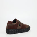 Mazerata Pigale 13 Faux Nubuck / Faux Suede Sneaker - Chocolate footwear Mazerata