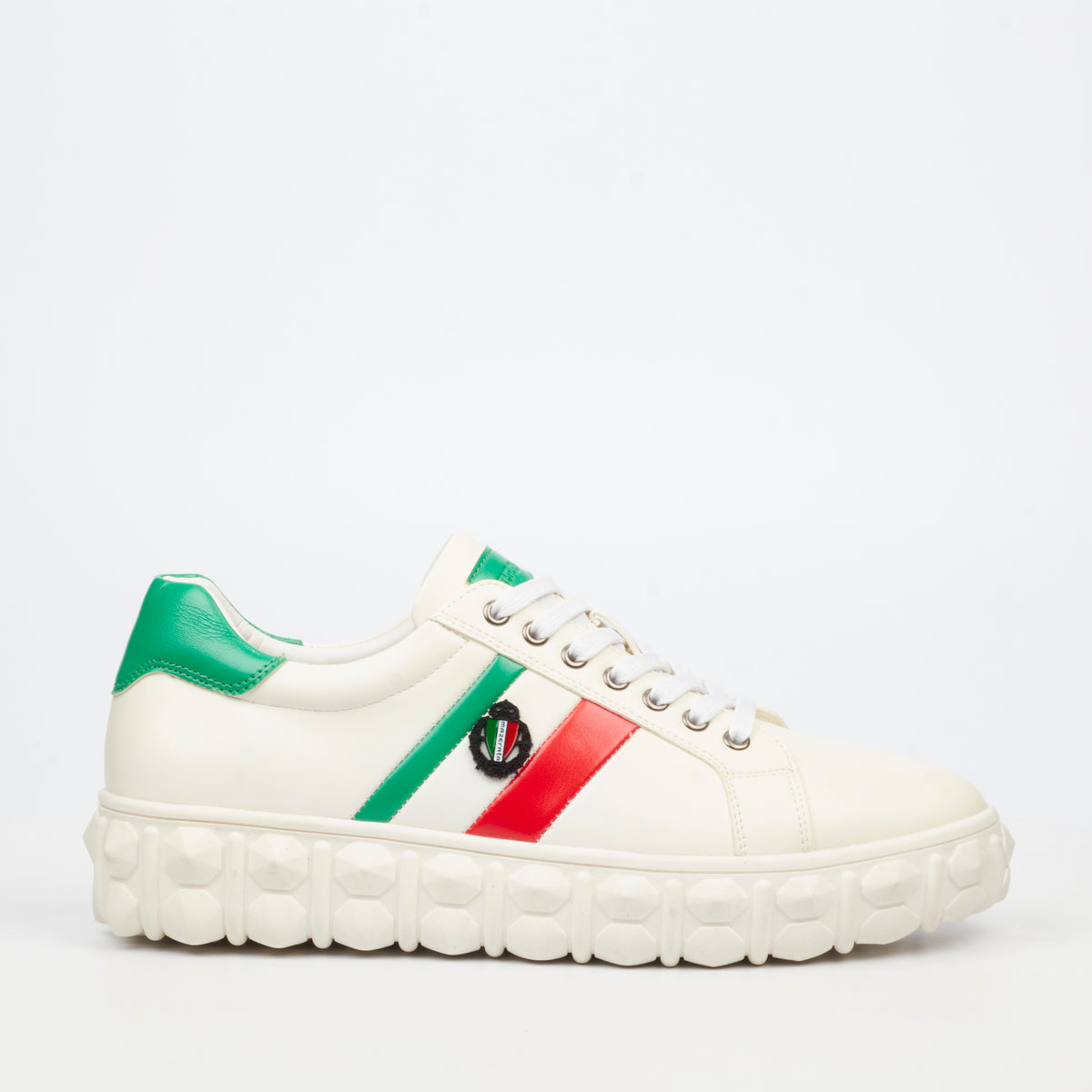 Mazerata Pigale 14 Faux Wax Sneaker - White