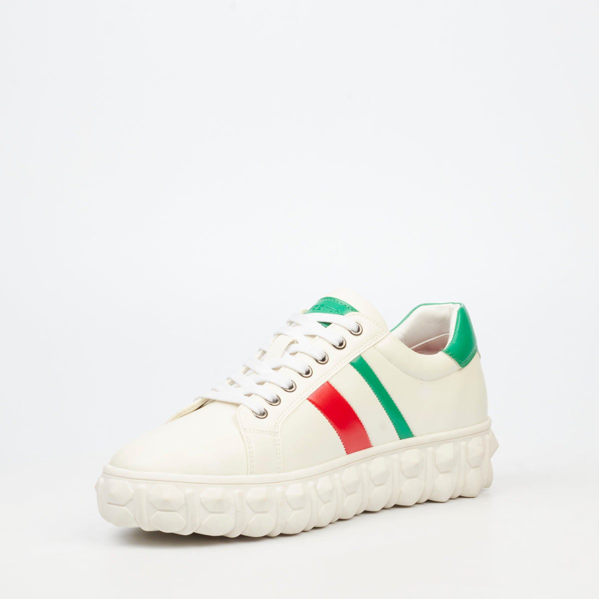 Mazerata Pigale 14 Faux Wax Sneaker - White