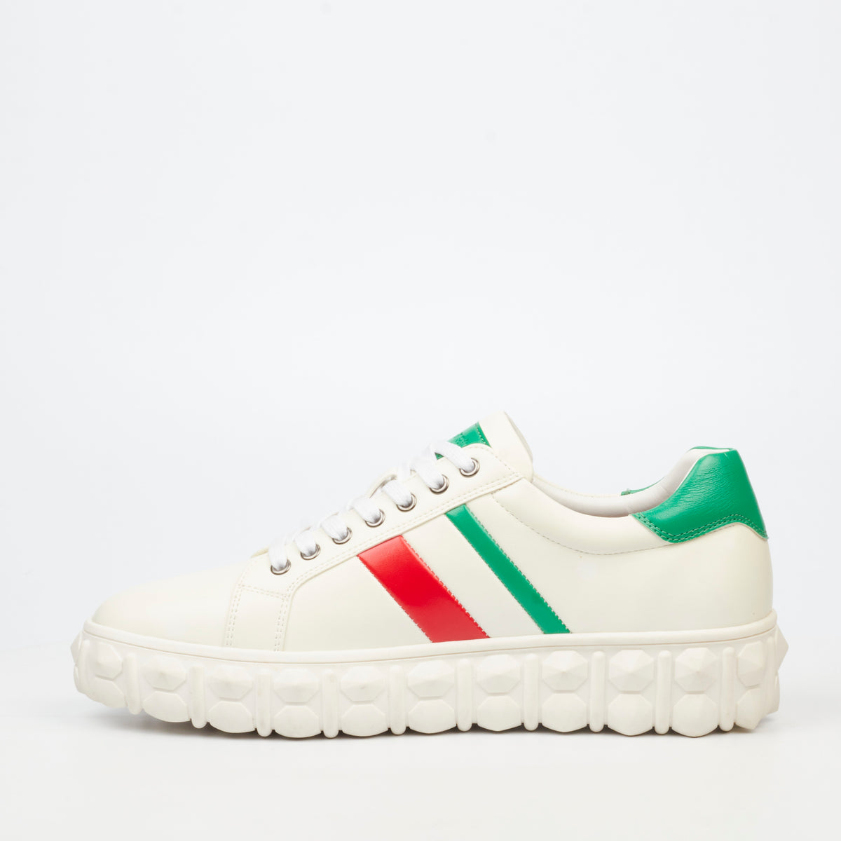 Mazerata Pigale 14 Faux Wax Sneaker - White