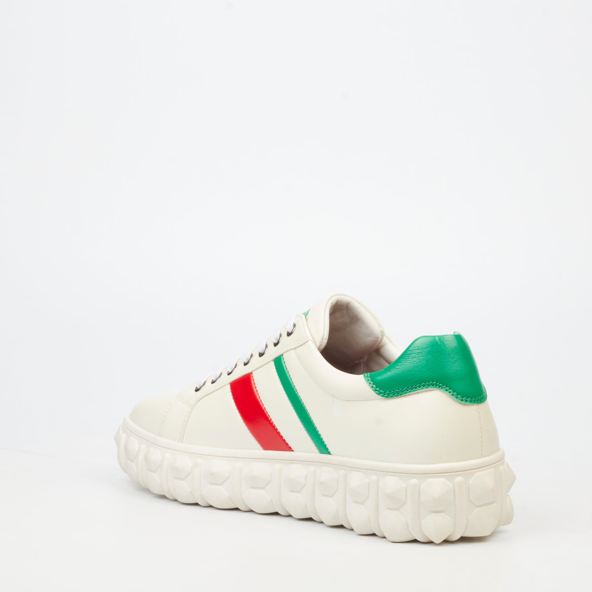 Mazerata Pigale 14 Faux Wax Sneaker - White