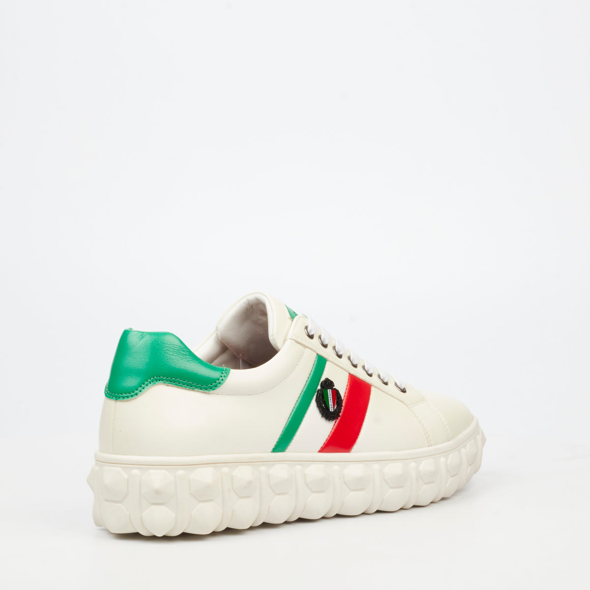 Mazerata Pigale 14 Faux Wax Sneaker - White