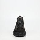 Mazerata Pigale 15 Faux Suede / Print Ankle Boot - Black footwear Mazerata