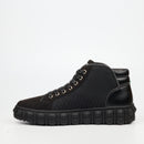 Mazerata Pigale 15 Faux Suede / Print Ankle Boot - Black footwear Mazerata