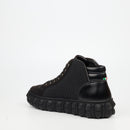 Mazerata Pigale 15 Faux Suede / Print Ankle Boot - Black footwear Mazerata