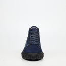 Mazerata Pigale 15 Faux Suede / Print Ankle Boot - Navy footwear Mazerata