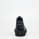 Mazerata Pigale 15 Faux Suede / Print Ankle Boot - Navy footwear Mazerata