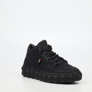 Mazerata Pigale 1 Faux Nubuck Ankle Boot - Black footwear Mazerata