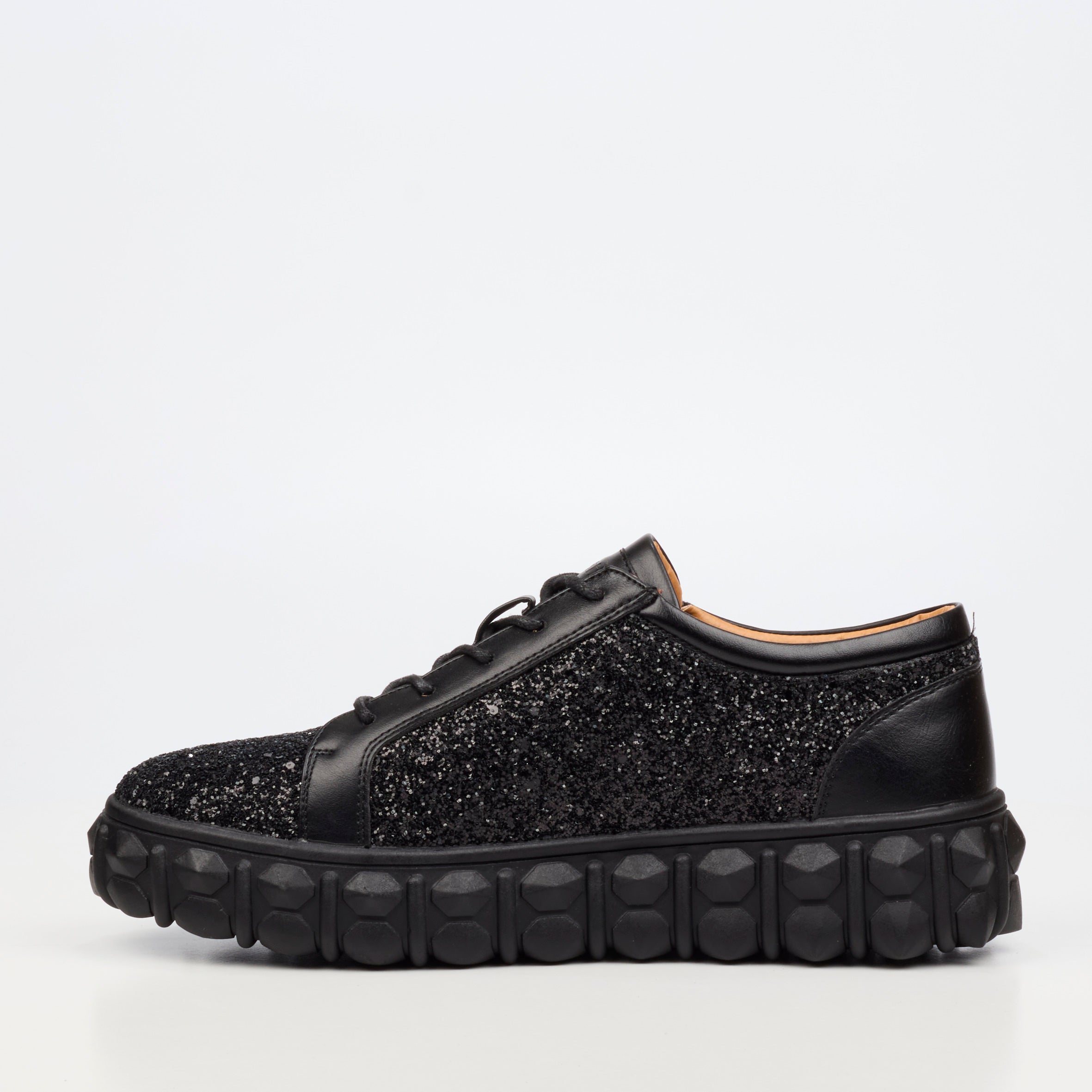Mazerata Pigale 24 Rhinestone Sneaker - Black footwear Mazerata