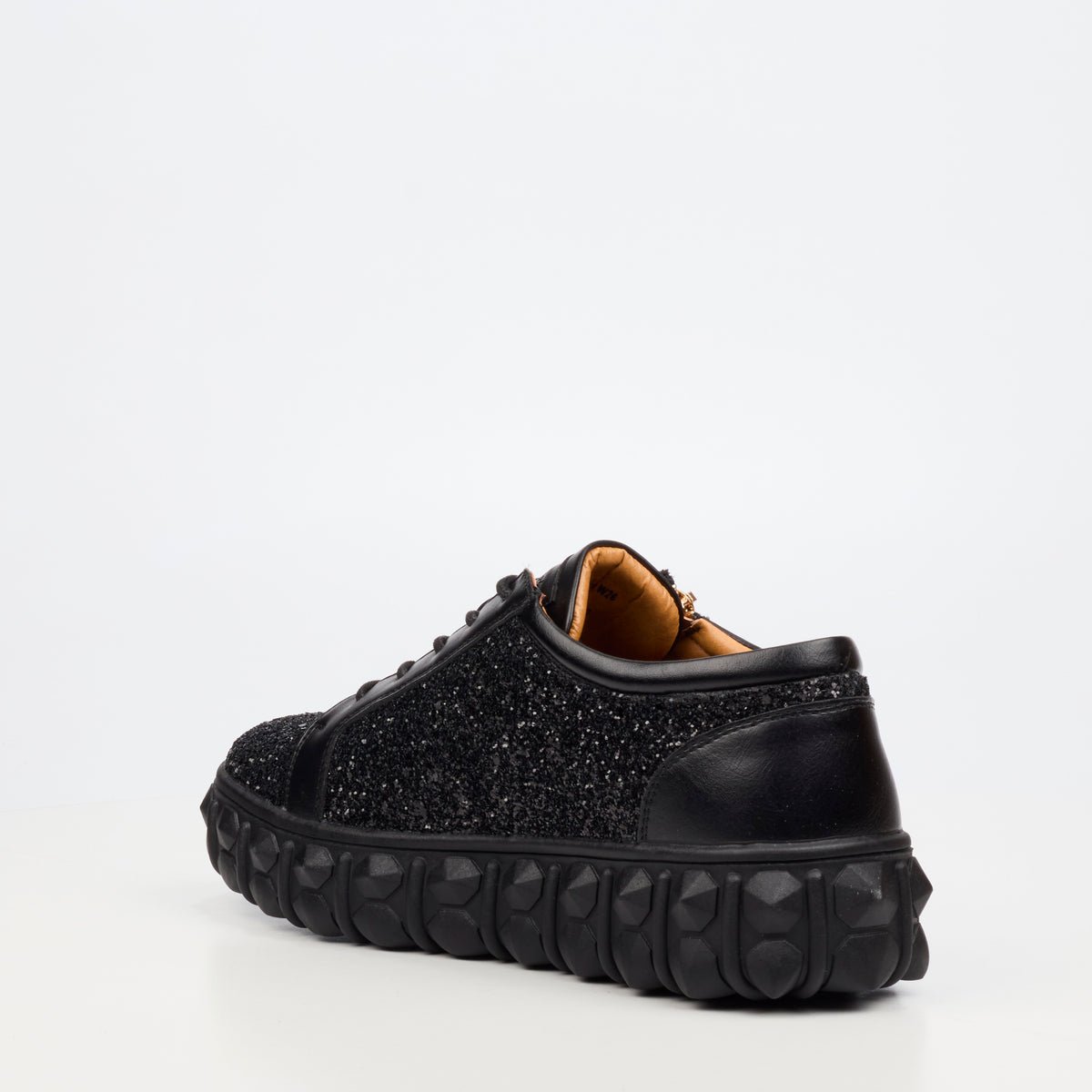 Mazerata Pigale 24 Rhinestone Sneaker - Black footwear Mazerata