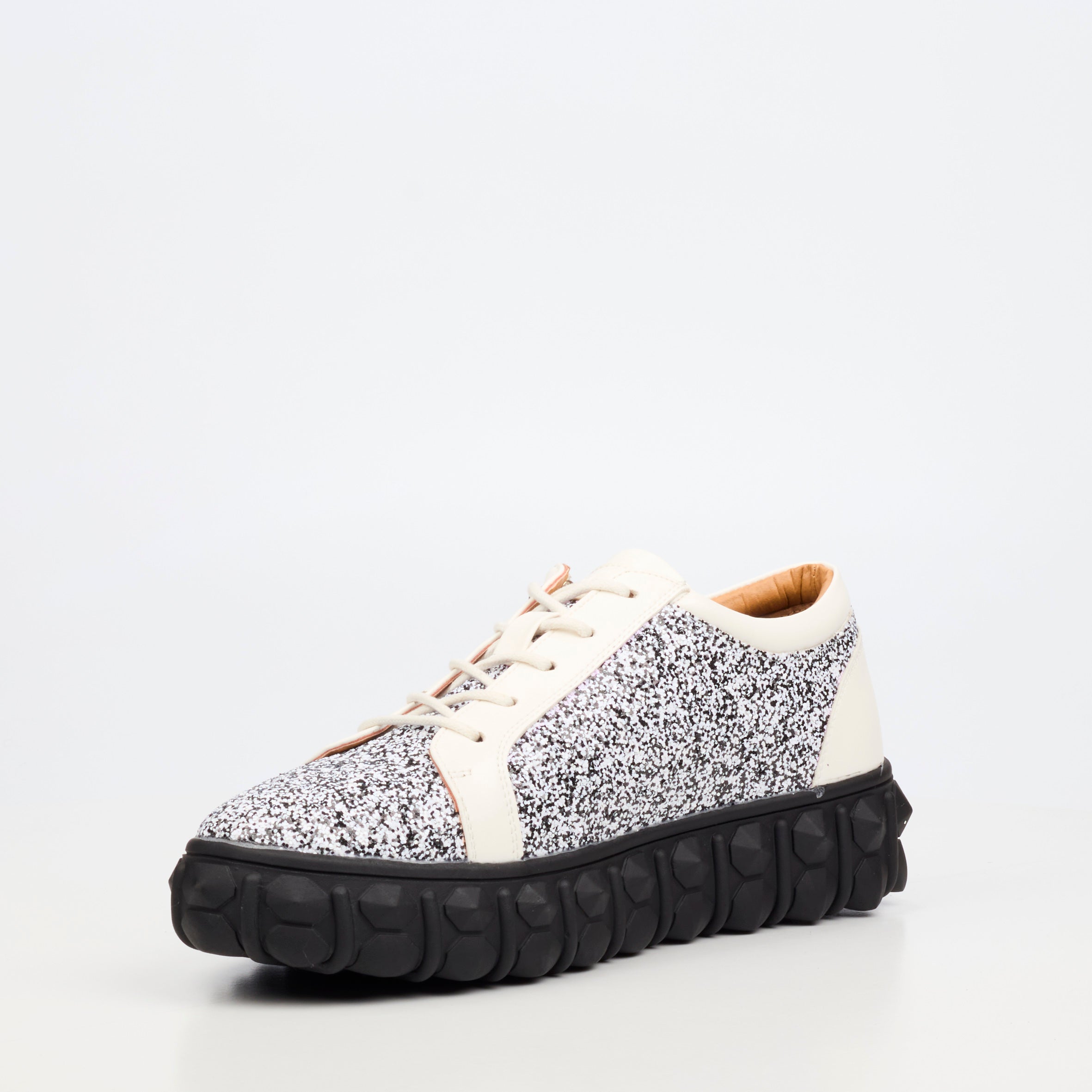 Mazerata Pigale 24 Rhinestone Sneaker - White footwear Mazerata