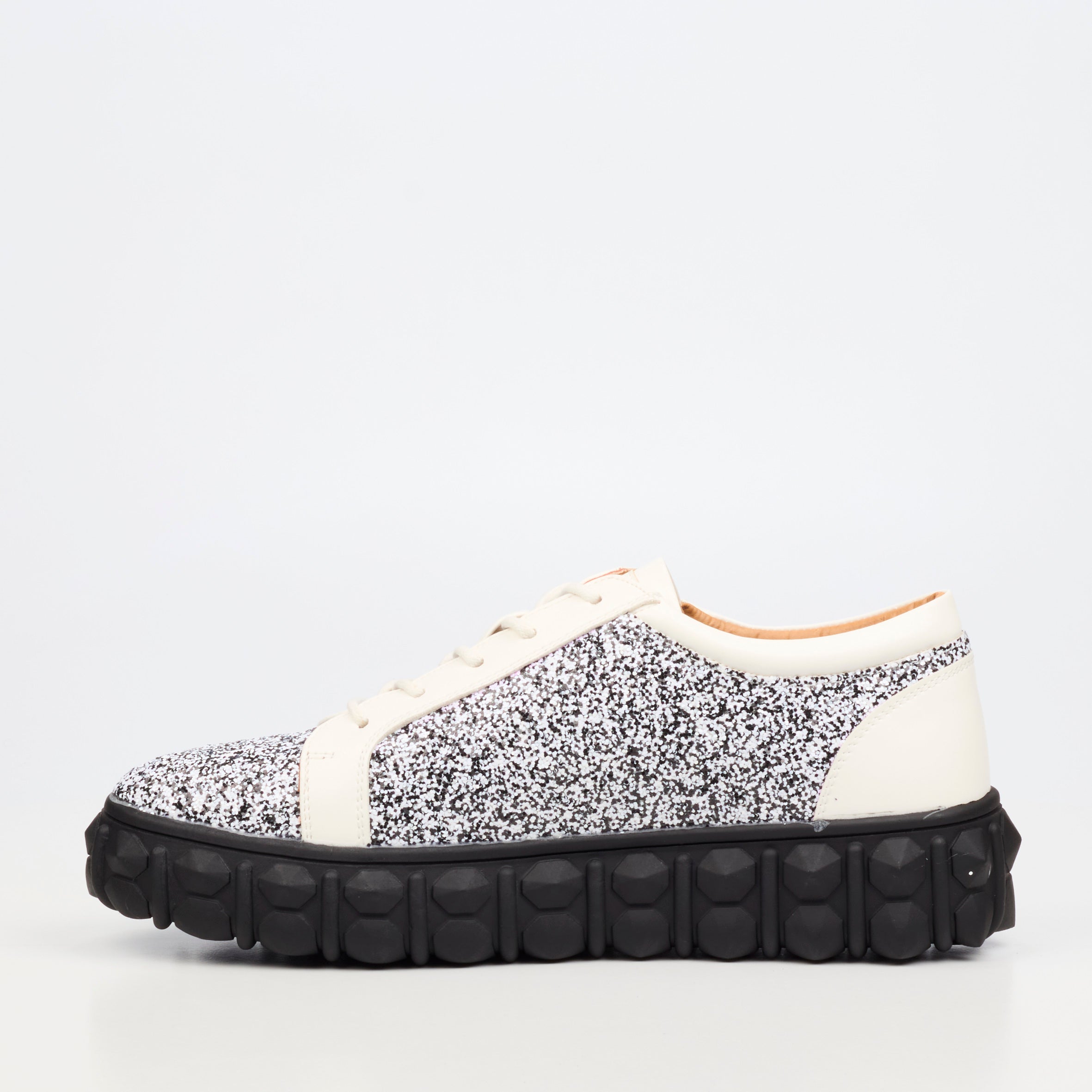 Mazerata Pigale 24 Rhinestone Sneaker - White footwear Mazerata
