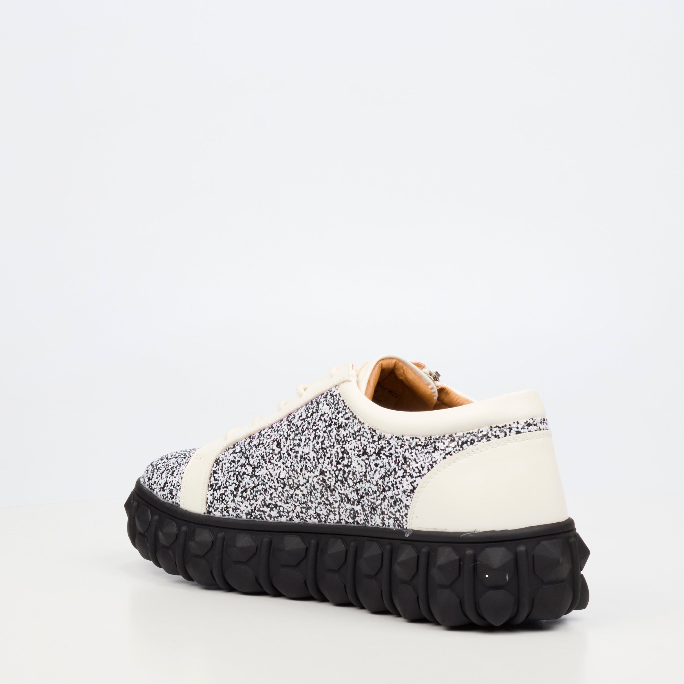 Mazerata Pigale 24 Rhinestone Sneaker - White footwear Mazerata