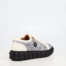 Mazerata Pigale 24 Rhinestone Sneaker - White footwear Mazerata