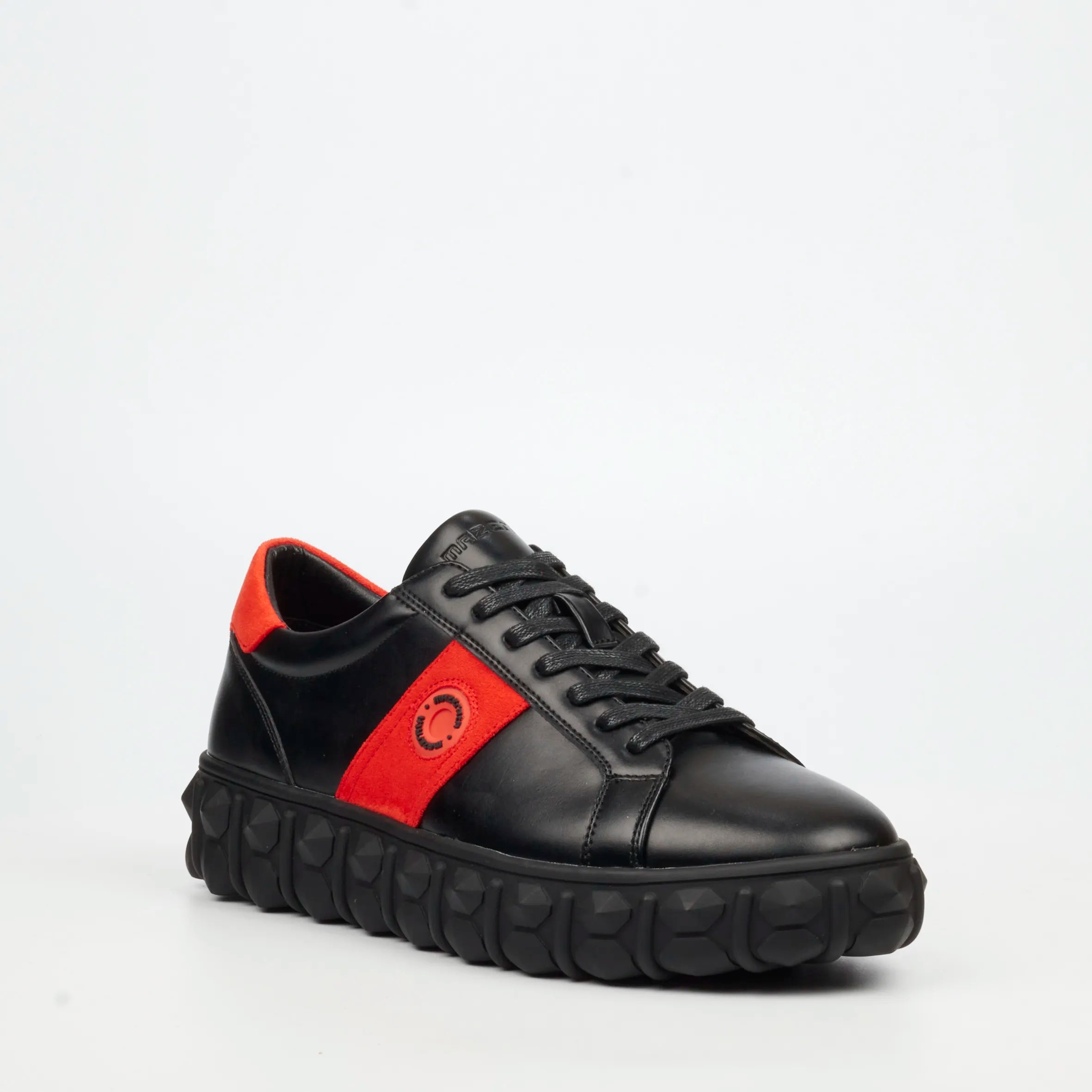 Mazerata Pigale 29 Faux Wax / Faux Suede Sneaker - Black