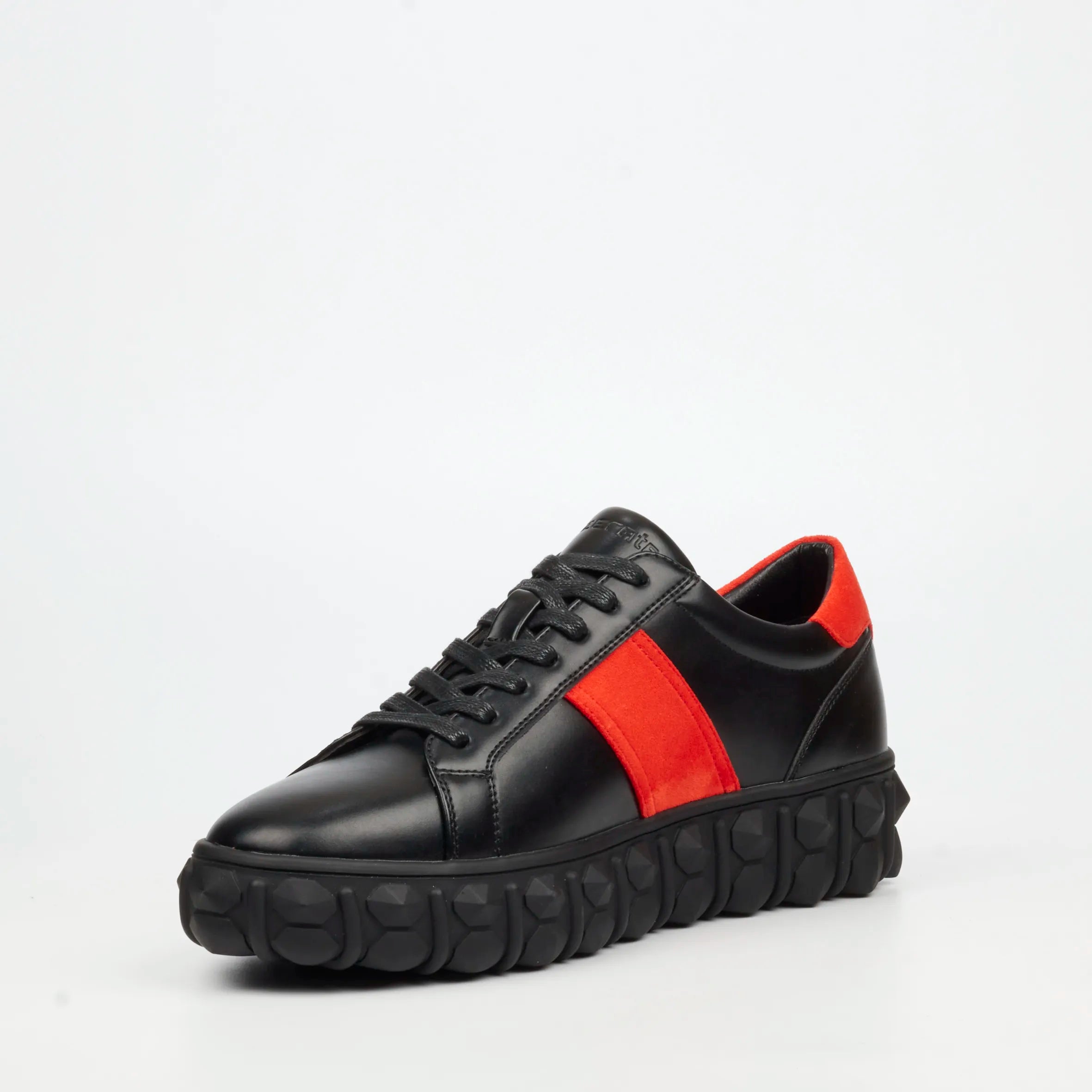Mazerata Pigale 29 Faux Wax / Faux Suede Sneaker - Black