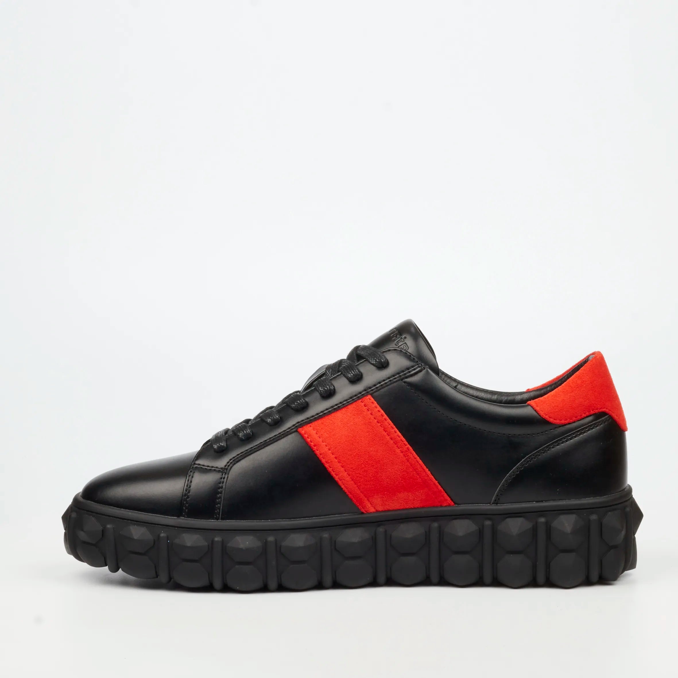 Mazerata Pigale 29 Faux Wax / Faux Suede Sneaker - Black