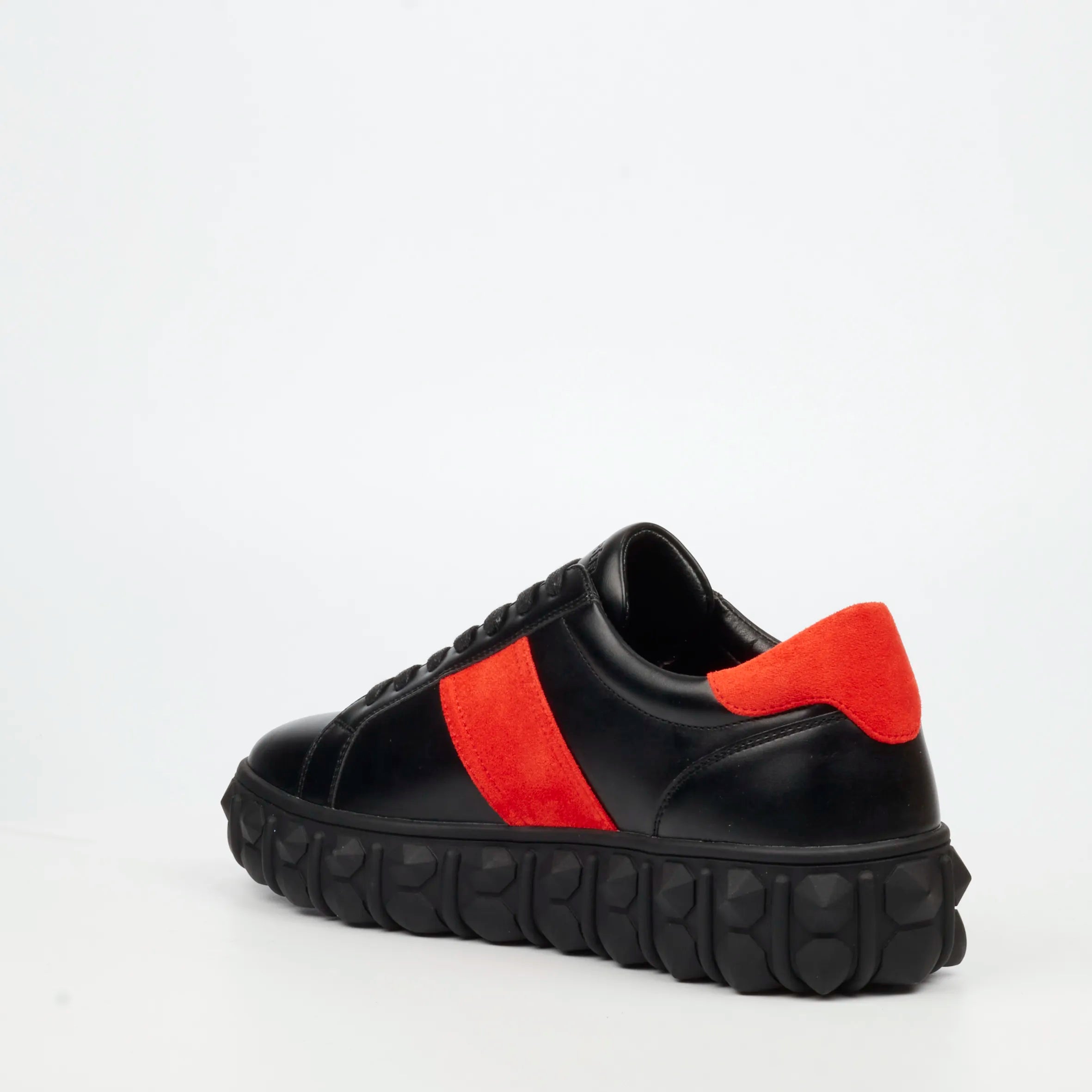 Mazerata Pigale 29 Faux Wax / Faux Suede Sneaker - Black