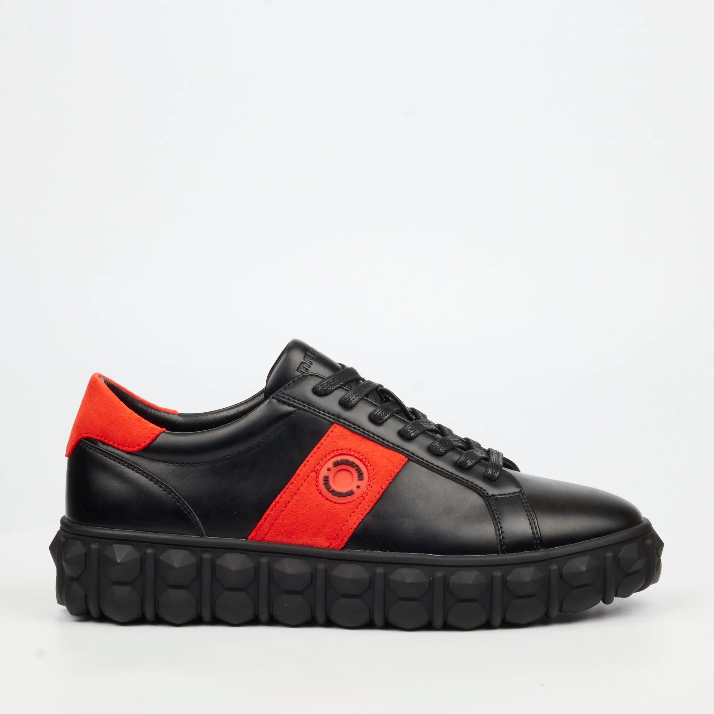Mazerata Pigale 29 Faux Wax / Faux Suede Sneaker - Black