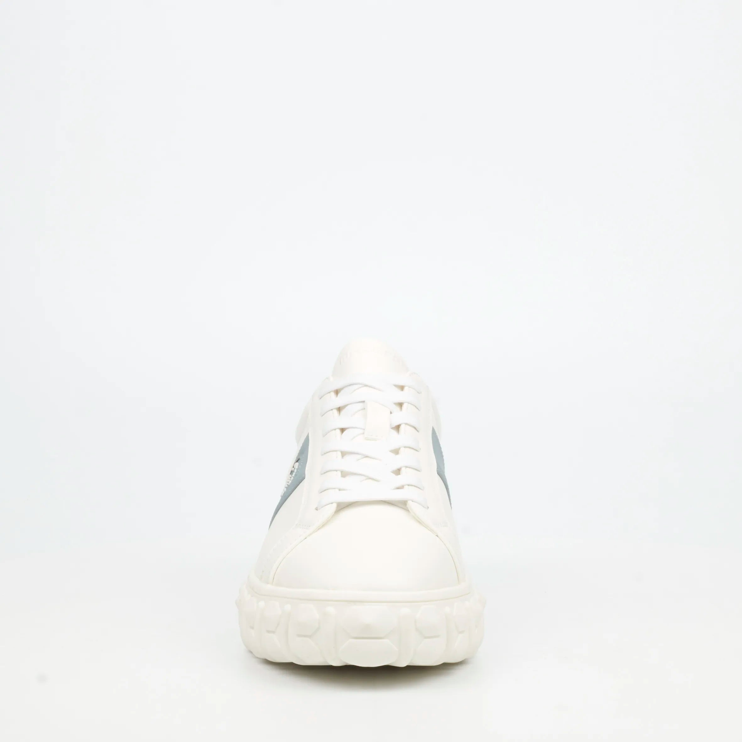 Mazerata Pigale 29 Faux Wax / Faux Suede Sneaker - White