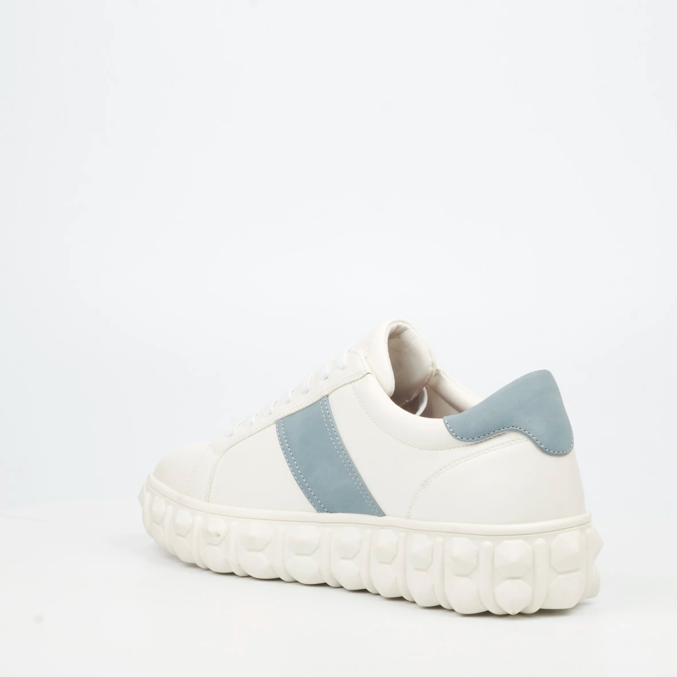 Mazerata Pigale 29 Faux Wax / Faux Suede Sneaker - White