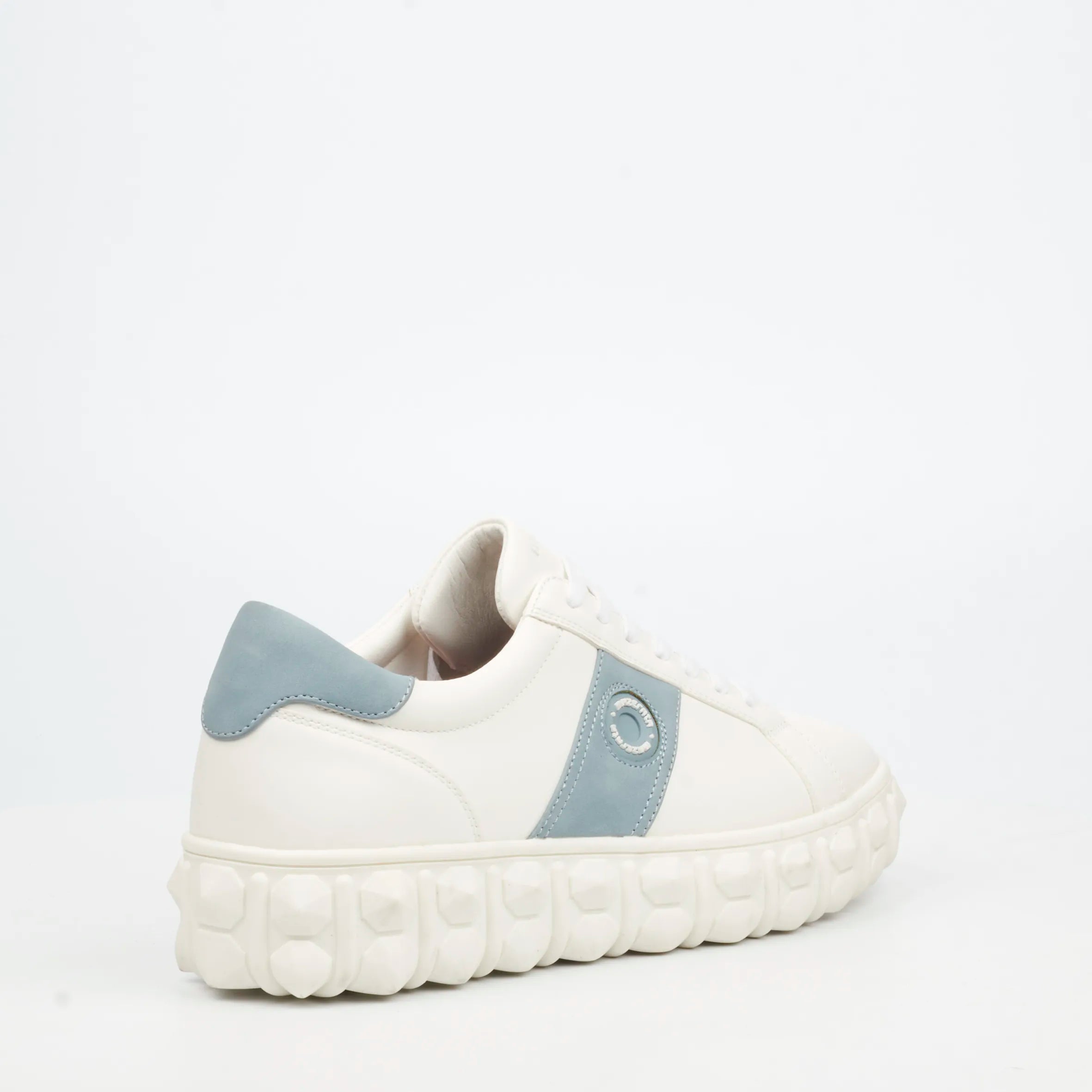 Mazerata Pigale 29 Faux Wax / Faux Suede Sneaker - White