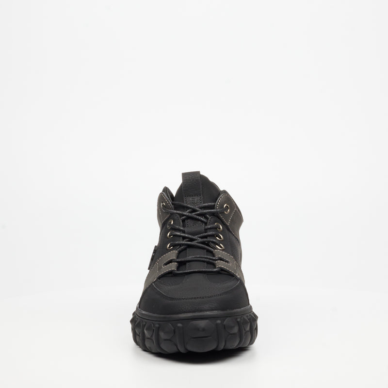 Mazerata Pigale 2 Faux Nubuck Ankle Boot - Black footwear Mazerata