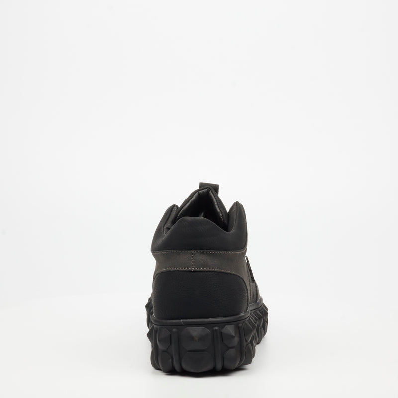 Mazerata Pigale 2 Faux Nubuck Ankle Boot - Black footwear Mazerata