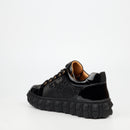 Mazerata Pigale 37 Faux Patent / Snake Sneaker - Black footwear Mazerata