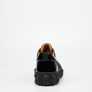 Mazerata Pigale 37 Faux Patent / Snake Sneaker - Black footwear Mazerata