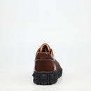 Mazerata Pigale 37 Faux Patent / Snake Sneaker - Chocolate footwear Mazerata