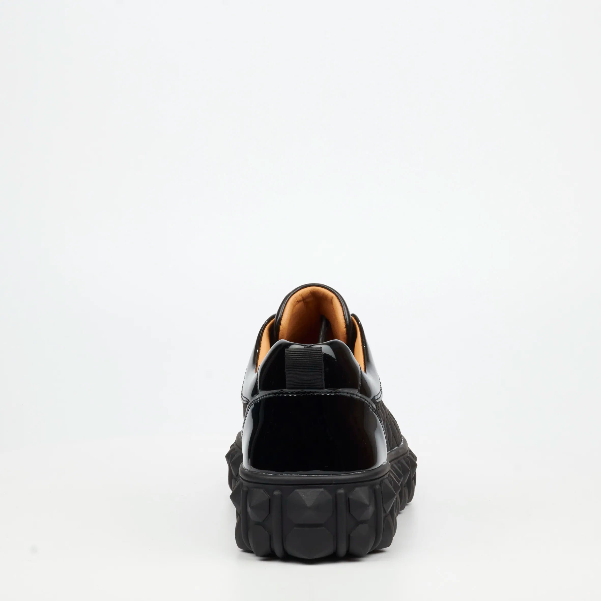 Mazerata Pigale 38 Faux Patent / Nylon Sneaker - Black
