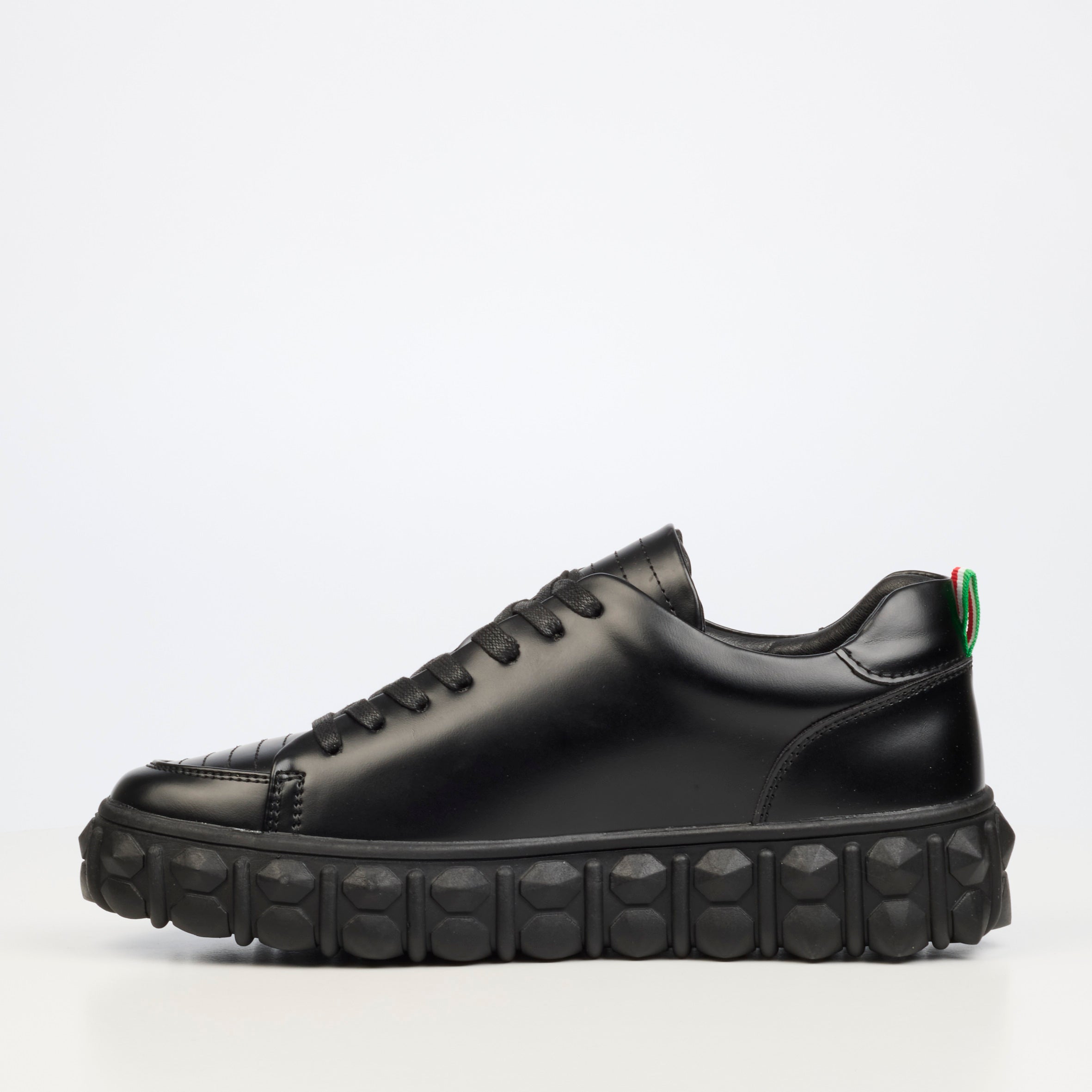 Mazerata Pigale 39 Faux Wax Sneaker - Black