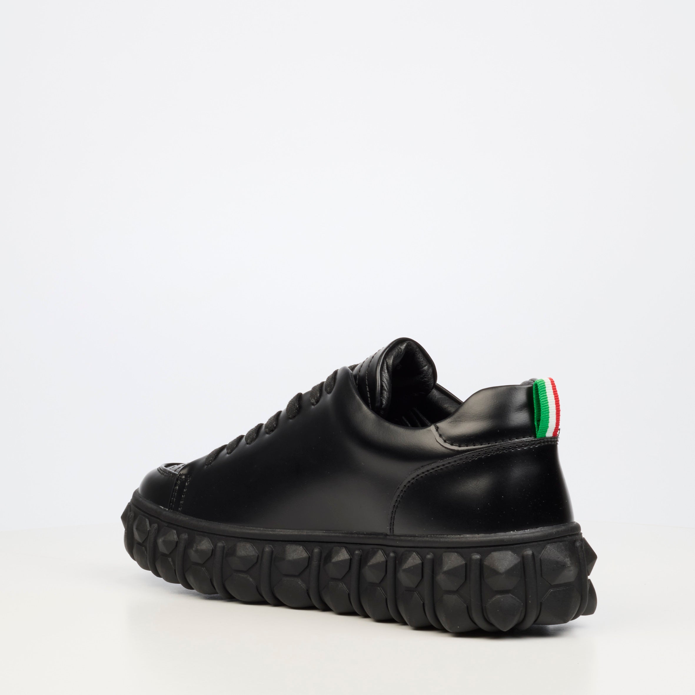 Mazerata Pigale 39 Faux Wax Sneaker - Black