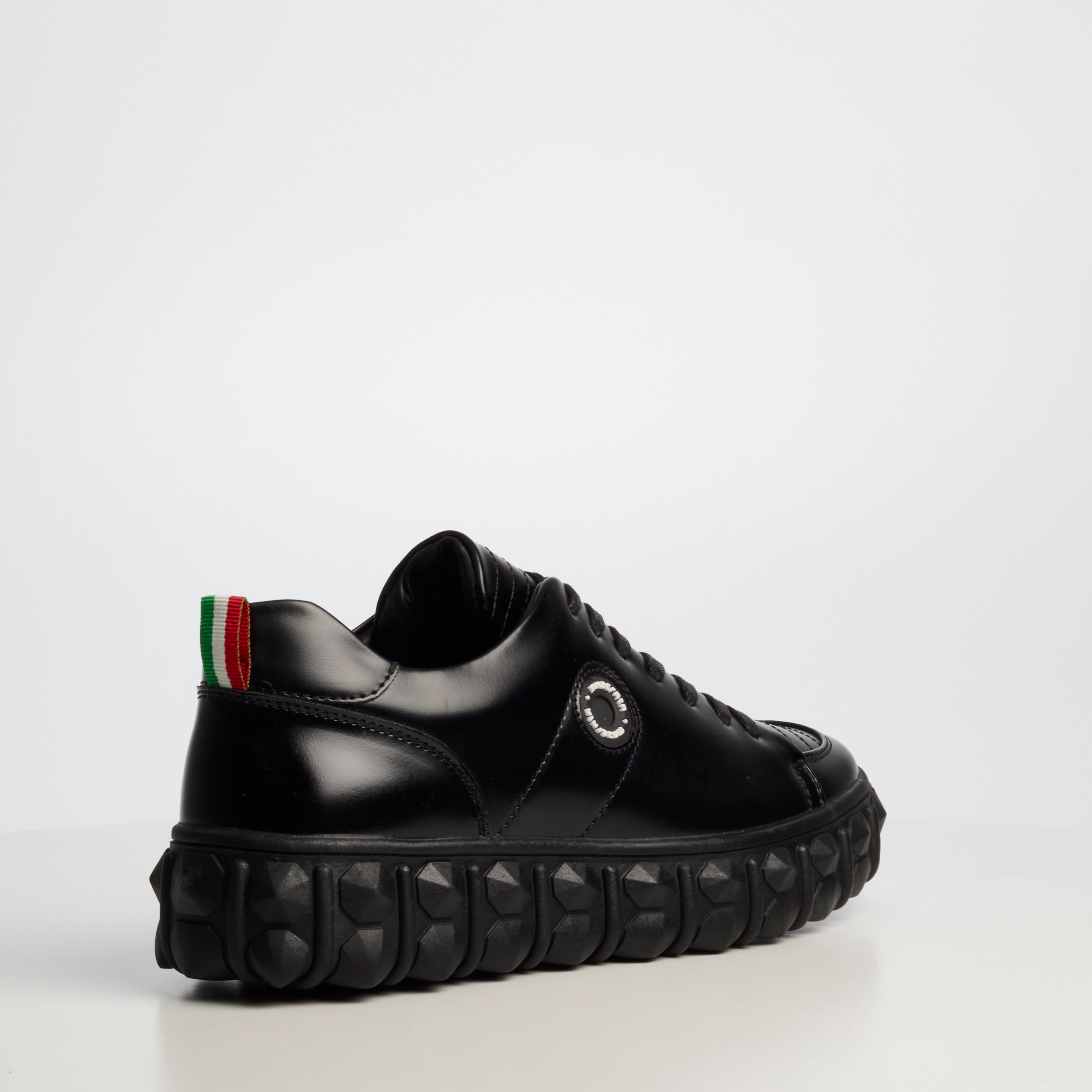 Mazerata Pigale 39 Faux Wax Sneaker - Black