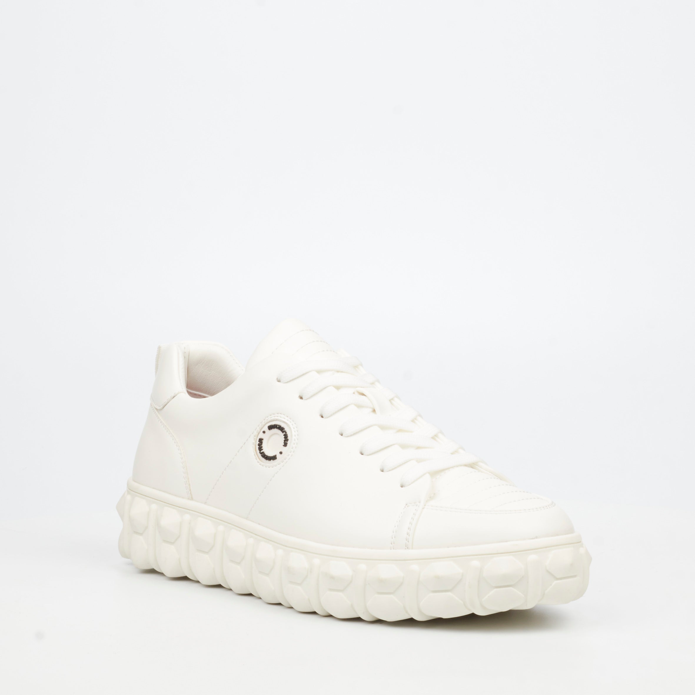 Mazerata Pigale 39 Faux Wax Sneaker - White