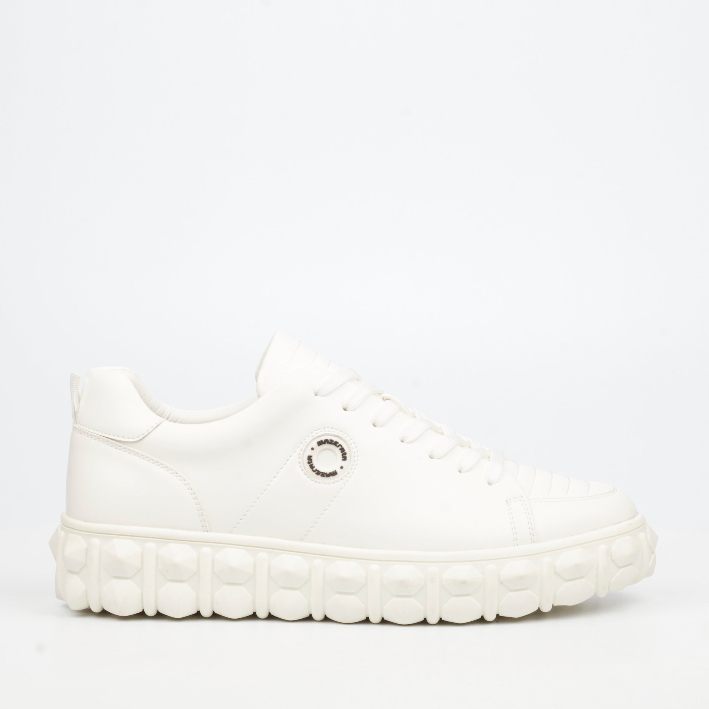 Mazerata Pigale 39 Faux Wax Sneaker - White