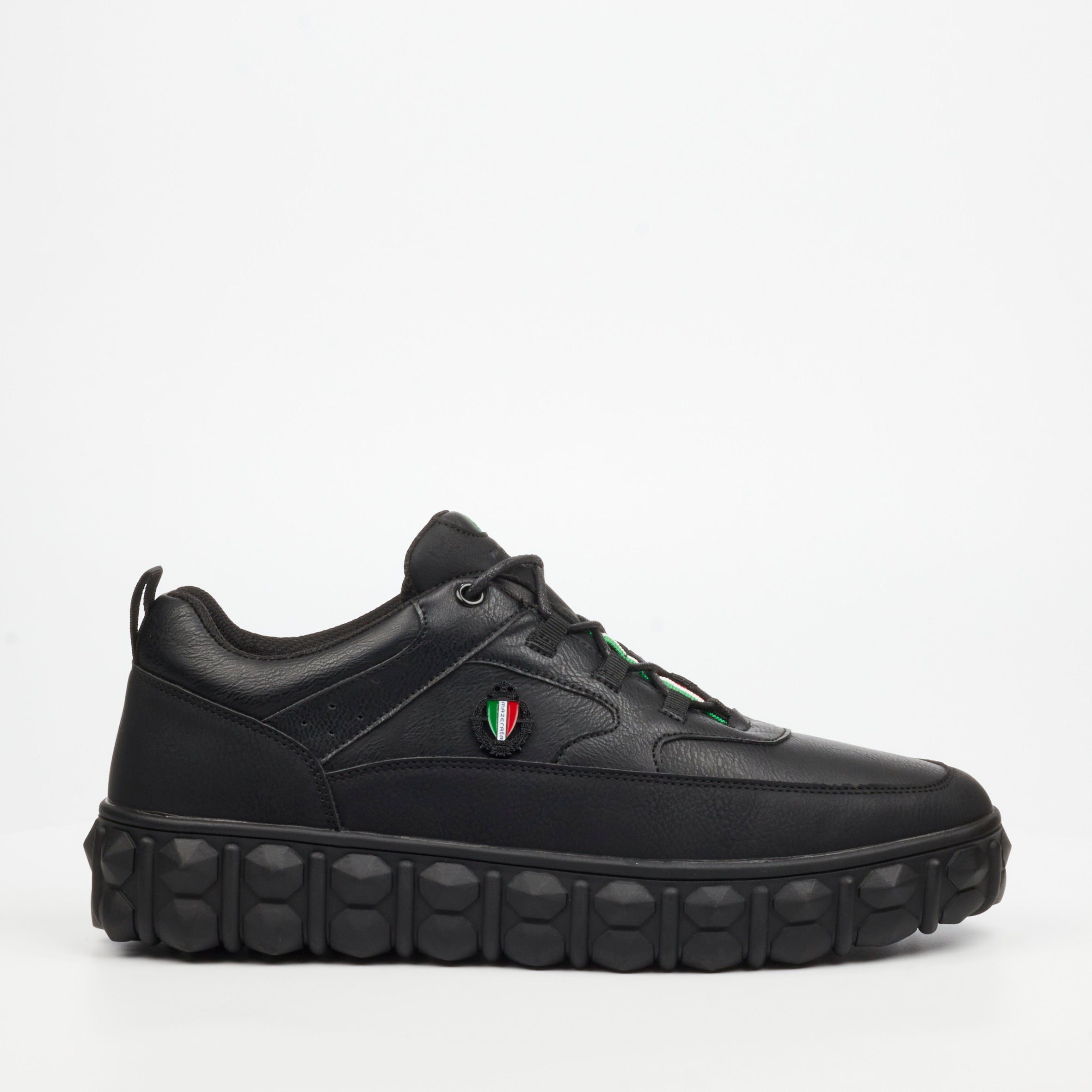 Mazerata Pigale 5 Sneaker Faux Nubuck - Black footwear Mazerata
