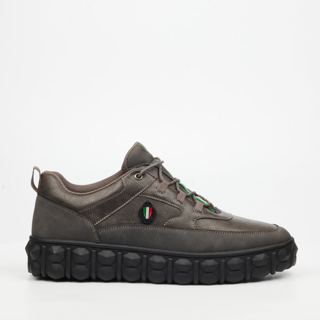 Mazerata Pigale 5 Faux Nubuck Sneaker - Grey footwear Mazerata