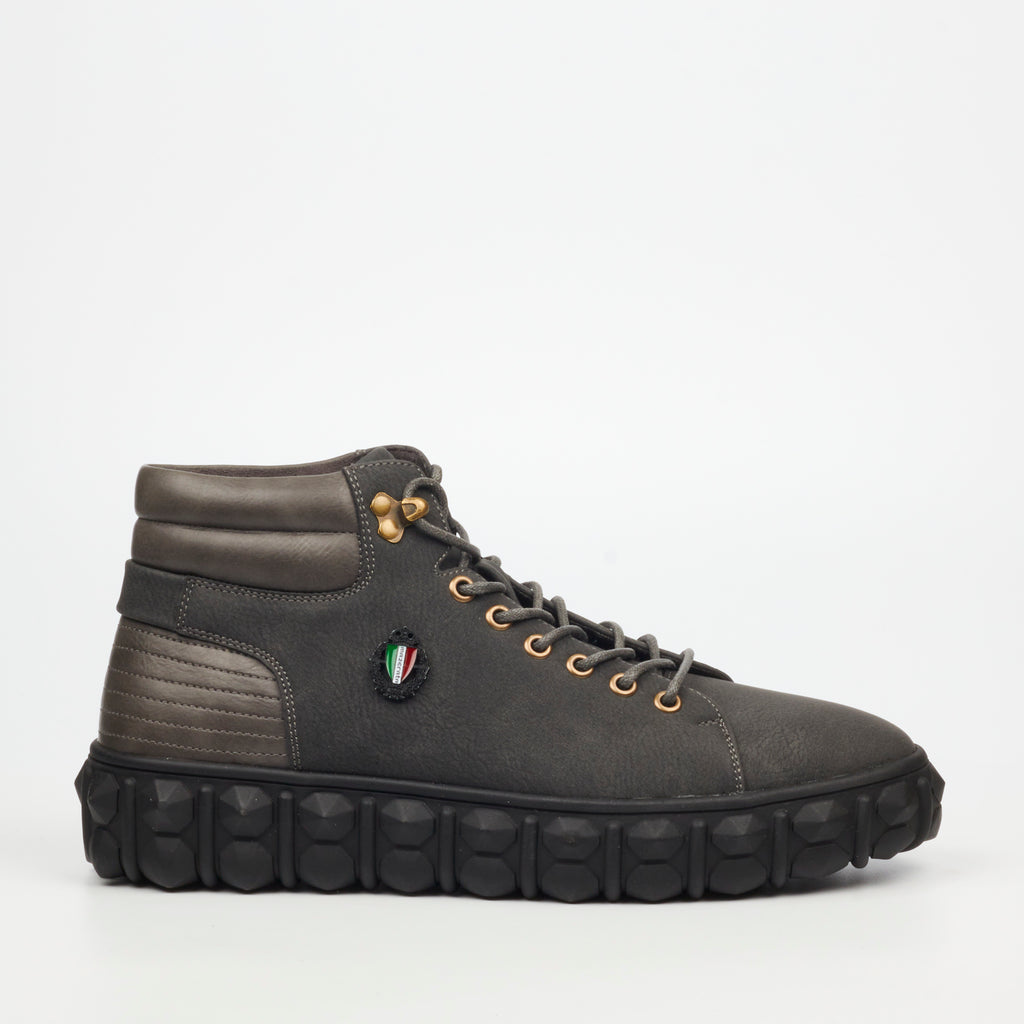 Mazerata Pigale 7 Faux Nubuck / Faux Wax - Grey footwear Mazerata