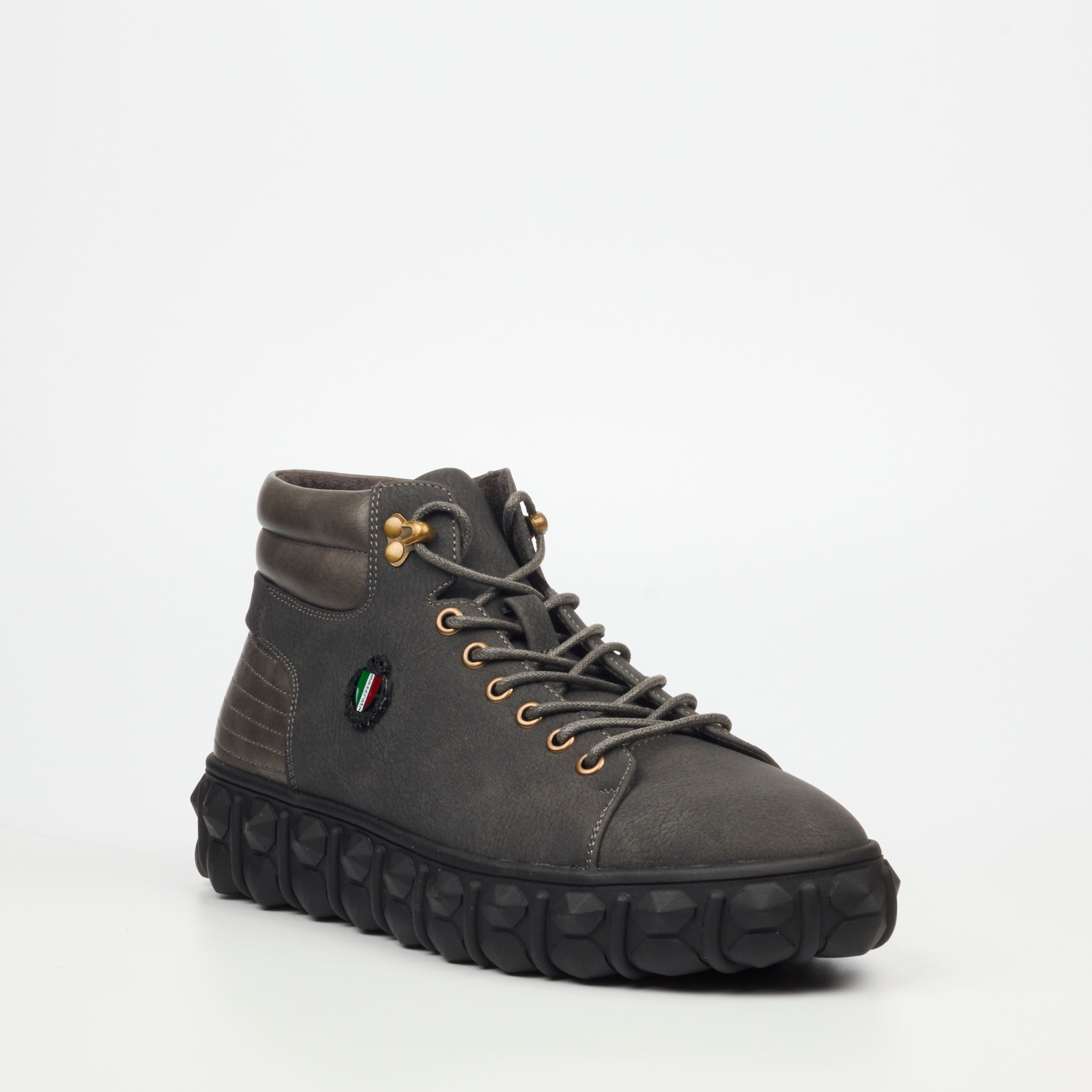 Mazerata Pigale 7 Faux Nubuck / Faux Wax - Grey footwear Mazerata