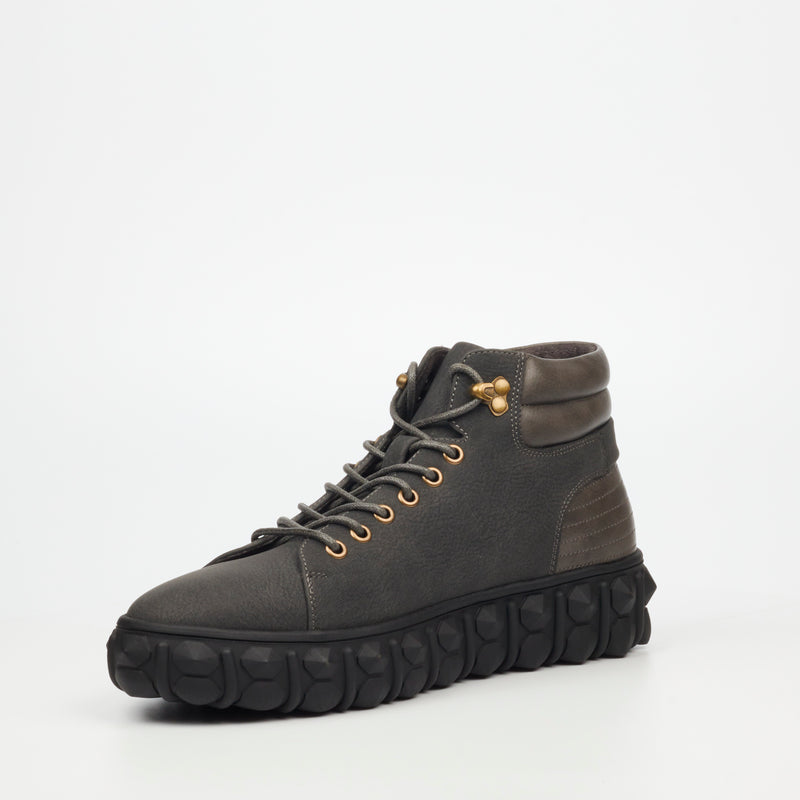 Mazerata Pigale 7 Faux Nubuck / Faux Wax - Grey footwear Mazerata