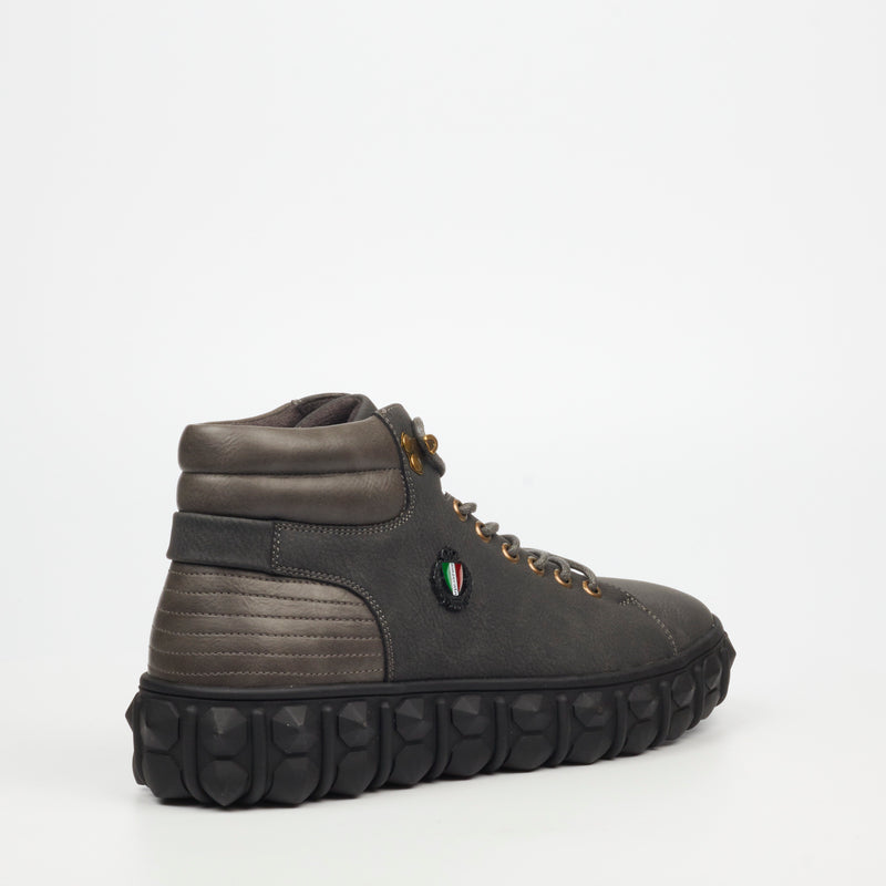 Mazerata Pigale 7 Faux Nubuck / Faux Wax - Grey footwear Mazerata