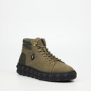 Mazerata Pigale 7 Faux Nubuck / Faux Wax Ankle Boot - Olive footwear Mazerata