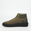 Mazerata Pigale 7 Faux Nubuck / Faux Wax Ankle Boot - Olive footwear Mazerata