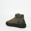 Mazerata Pigale 7 Faux Nubuck / Faux Wax Ankle Boot - Olive footwear Mazerata