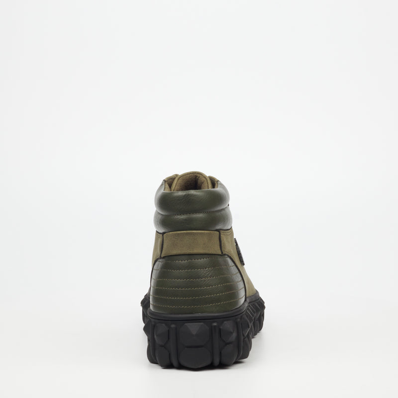 Mazerata Pigale 7 Faux Nubuck / Faux Wax Ankle Boot - Olive