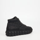 Mazerata Pigale 9 Faux Nubuck / Nylon Ankle Boot - Black footwear Mazerata