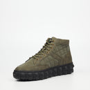 Mazerata Pigale 9 Faux Nubuck / Nylon Ankle Boot - Olive footwear Mazerata